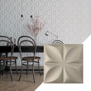 imageEkena Millwork WP12X12HEWH 11 78quotW x 11 78quotH Helene EnduraWall Decorative 3D Wall Panel Covers 098 Sq Ft  WhiteMetallic Silver