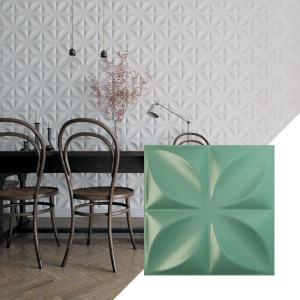 imageEkena Millwork WP12X12HEWH 11 78quotW x 11 78quotH Helene EnduraWall Decorative 3D Wall Panel Covers 098 Sq Ft  WhiteSea Mist