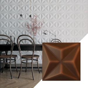 imageEkena Millwork WP12X12KEWHCASE50 11 78quotW x 11 78quotH Kent EnduraWall Decorative 3D Wall Panel Covers 4896 Sq Ft 50PKAged Metallic Rust