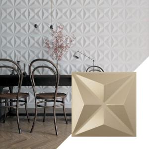 imageEkena Millwork WP12X12KEWHCASE50 11 78quotW x 11 78quotH Kent EnduraWall Decorative 3D Wall Panel Covers 4896 Sq Ft 50PKMetallic Champagne Mist