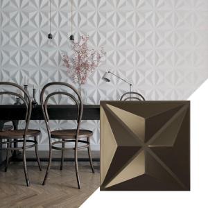 imageEkena Millwork WP12X12KEWHCASE50 11 78quotW x 11 78quotH Kent EnduraWall Decorative 3D Wall Panel Covers 4896 Sq Ft 50PKMetallic Dark Bronze