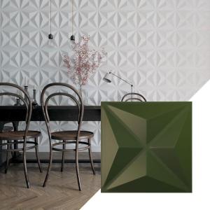 imageEkena Millwork WP12X12KEWHCASE50 11 78quotW x 11 78quotH Kent EnduraWall Decorative 3D Wall Panel Covers 4896 Sq Ft 50PKSatin Canyon Green