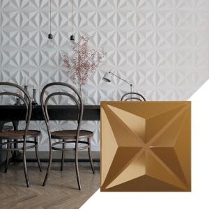 imageEkena Millwork WP12X12KEWHCASE50 11 78quotW x 11 78quotH Kent EnduraWall Decorative 3D Wall Panel Covers 4896 Sq Ft 50PKVintage Gold