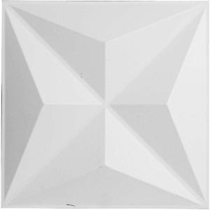 imageEkena Millwork WP12X12KEWHCASE50 11 78quotW x 11 78quotH Kent EnduraWall Decorative 3D Wall Panel Covers 4896 Sq Ft 50PKWhite