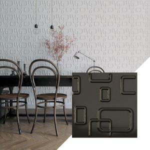 imageEkena Millwork WP12X12OSWH 11 78quotW x 11 78quotH Oslo EnduraWall Decorative 3D Wall Panel Covers 098 Sq FtCharcoal