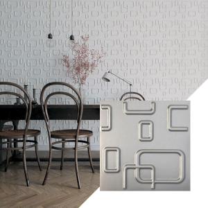 imageEkena Millwork WP12X12OSWH 11 78quotW x 11 78quotH Oslo EnduraWall Decorative 3D Wall Panel Covers 098 Sq FtDark Steel