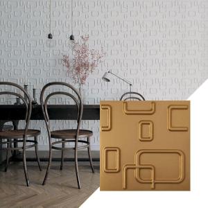 imageEkena Millwork WP12X12OSWH 11 78quotW x 11 78quotH Oslo EnduraWall Decorative 3D Wall Panel Covers 098 Sq FtGold