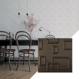 imageEkena Millwork WP12X12OSWH 11 78quotW x 11 78quotH Oslo EnduraWall Decorative 3D Wall Panel Covers 098 Sq FtMetallic Dark Bronze