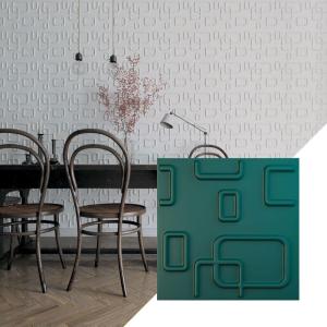 imageEkena Millwork WP12X12OSWH 11 78quotW x 11 78quotH Oslo EnduraWall Decorative 3D Wall Panel Covers 098 Sq FtSatin Lagoon