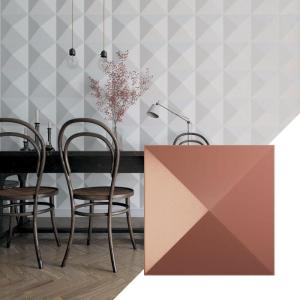 imageEkena Millwork WP12X12SKWH 11 78quotW x 11 78quotH Sellek EnduraWall Decorative 3D Wall Panel Covers 098 Sq FtChampagne Pink