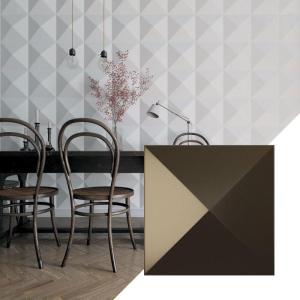 imageEkena Millwork WP12X12SKWH 11 78quotW x 11 78quotH Sellek EnduraWall Decorative 3D Wall Panel Covers 098 Sq FtMetallic Dark Bronze