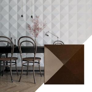 imageEkena Millwork WP12X12SKWH 11 78quotW x 11 78quotH Sellek EnduraWall Decorative 3D Wall Panel Covers 098 Sq FtMystic Brown