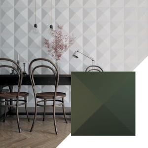 imageEkena Millwork WP12X12SKWH 11 78quotW x 11 78quotH Sellek EnduraWall Decorative 3D Wall Panel Covers 098 Sq FtSatin Hunt Club Green