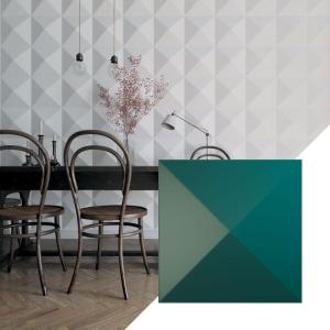imageEkena Millwork WP12X12SKWH 11 78quotW x 11 78quotH Sellek EnduraWall Decorative 3D Wall Panel Covers 098 Sq FtSatin Lagoon