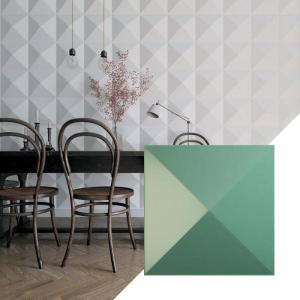imageEkena Millwork WP12X12SKWH 11 78quotW x 11 78quotH Sellek EnduraWall Decorative 3D Wall Panel Covers 098 Sq FtSea Mist