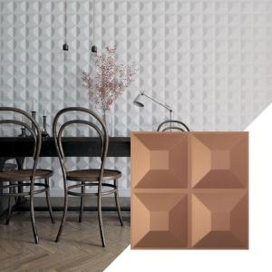 imageEkena Millwork WP12X12SWWH 11 78quotW x 11 78quotH Swindon EnduraWall Decorative 3D Wall Panel Covers 098 Sq FtAged Copper