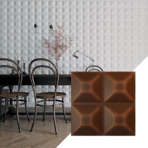 imageEkena Millwork WP12X12SWWH 11 78quotW x 11 78quotH Swindon EnduraWall Decorative 3D Wall Panel Covers 098 Sq FtAged Metallic Rust
