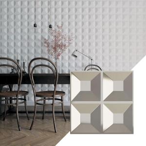 imageEkena Millwork WP12X12SWWH 11 78quotW x 11 78quotH Swindon EnduraWall Decorative 3D Wall Panel Covers 098 Sq FtBright Chrome