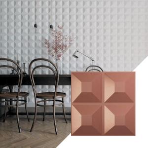 imageEkena Millwork WP12X12SWWH 11 78quotW x 11 78quotH Swindon EnduraWall Decorative 3D Wall Panel Covers 098 Sq FtChampagne Pink