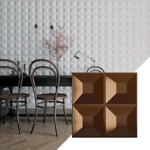 imageEkena Millwork WP12X12SWWH 11 78quotW x 11 78quotH Swindon EnduraWall Decorative 3D Wall Panel Covers 098 Sq FtDark Copper
