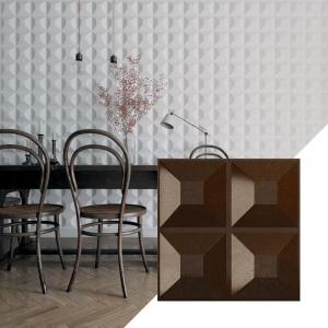 imageEkena Millwork WP12X12SWWH 11 78quotW x 11 78quotH Swindon EnduraWall Decorative 3D Wall Panel Covers 098 Sq FtMystic Brown