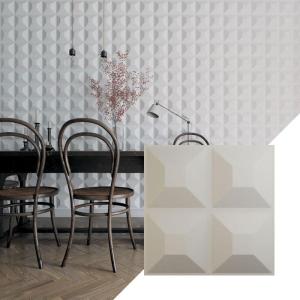 imageEkena Millwork WP12X12SWWH 11 78quotW x 11 78quotH Swindon EnduraWall Decorative 3D Wall Panel Covers 098 Sq FtSatin Blossom White
