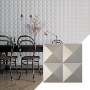 imageEkena Millwork WP12X12TIWH 11 78quotW x 11 78quotH Tirana EnduraWall Decorative 3D Wall Panel Covers 098 Sq Ft WhiteAluminum