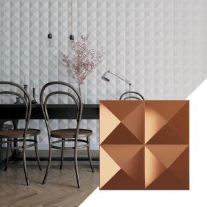 imageEkena Millwork WP12X12TIWH 11 78quotW x 11 78quotH Tirana EnduraWall Decorative 3D Wall Panel Covers 098 Sq Ft WhiteCopper