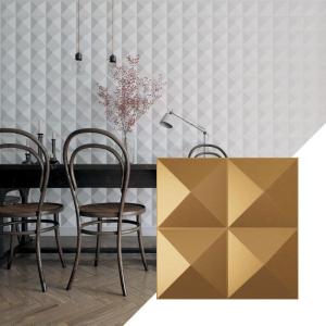 imageEkena Millwork WP12X12TIWH 11 78quotW x 11 78quotH Tirana EnduraWall Decorative 3D Wall Panel Covers 098 Sq Ft WhiteGold