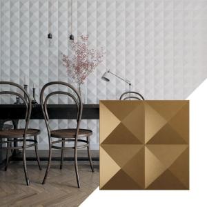 imageEkena Millwork WP12X12TIWH 11 78quotW x 11 78quotH Tirana EnduraWall Decorative 3D Wall Panel Covers 098 Sq Ft WhiteGold Rush