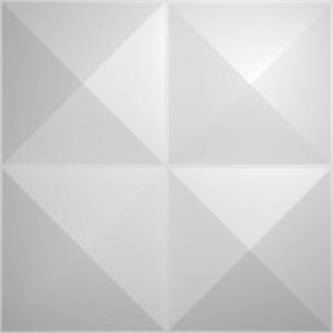 imageEkena Millwork WP12X12TIWH 11 78quotW x 11 78quotH Tirana EnduraWall Decorative 3D Wall Panel Covers 098 Sq Ft WhiteWhite