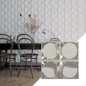 imageEkena Millwork WP20X20ADWH 19 58quotW x 19 58quotH Adonis EnduraWall Decorative 3D Wall Panel Covers 267 Sq FtBright Coat Chrome