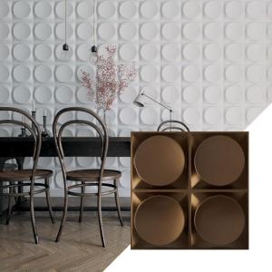 imageEkena Millwork WP20X20ADWH 19 58quotW x 19 58quotH Adonis EnduraWall Decorative 3D Wall Panel Covers 267 Sq FtMetallic Antique Brass
