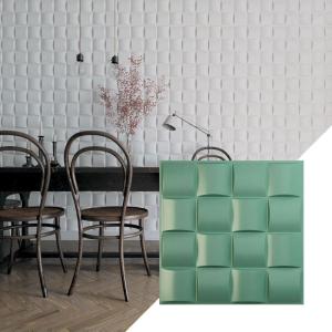 imageEkena Millwork WP20X20BAWH 19 58quotW x 19 58quotH Baile EnduraWall Decorative 3D Wall Panel Covers 267 Sq FtSea Mist