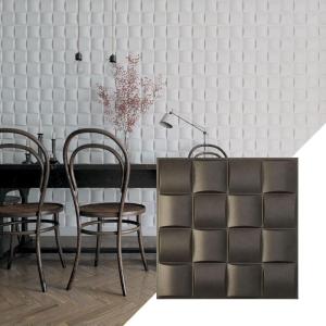 imageEkena Millwork WP20X20BAWH 19 58quotW x 19 58quotH Baile EnduraWall Decorative 3D Wall Panel Covers 267 Sq FtWeathered Steel
