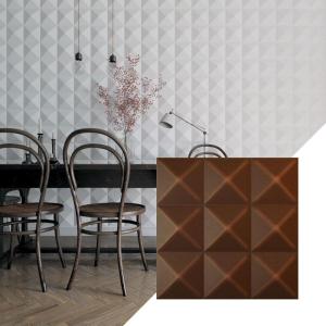 imageEkena Millwork WP20X20BEWH 19 58quotW x 19 58quotH Benson EnduraWall Decorative 3D Wall Panel Covers 267 Sq FtUniversal Aged Metallic Rust