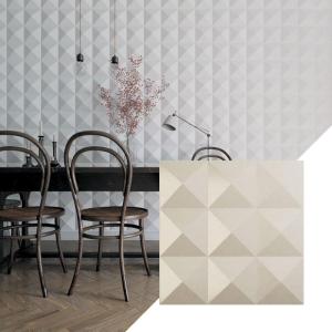 imageEkena Millwork WP20X20BEWH 19 58quotW x 19 58quotH Benson EnduraWall Decorative 3D Wall Panel Covers 267 Sq FtUniversal Metallic Pearl Mist