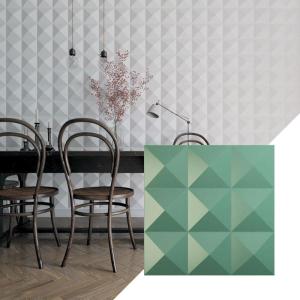 imageEkena Millwork WP20X20BEWH 19 58quotW x 19 58quotH Benson EnduraWall Decorative 3D Wall Panel Covers 267 Sq FtUniversal Pearl Metallic Sea Mist