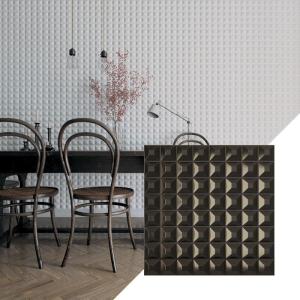 imageEkena Millwork WP20X20BRWH 19 58quotW x 19 58quotH Bradford EnduraWall Decorative 3D Wall Panel Covers 267 Sq FtCharcoal
