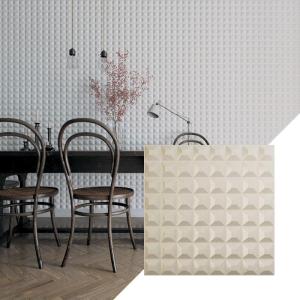 imageEkena Millwork WP20X20BRWH 19 58quotW x 19 58quotH Bradford EnduraWall Decorative 3D Wall Panel Covers 267 Sq FtMetalic Pearl Mist