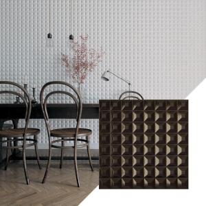 imageEkena Millwork WP20X20BRWH 19 58quotW x 19 58quotH Bradford EnduraWall Decorative 3D Wall Panel Covers 267 Sq FtMetallic Rust Mist