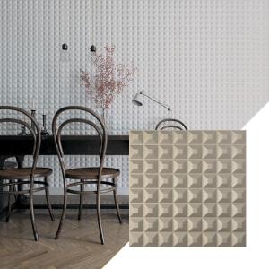 imageEkena Millwork WP20X20BRWH 19 58quotW x 19 58quotH Bradford EnduraWall Decorative 3D Wall Panel Covers 267 Sq FtMetallic Silver