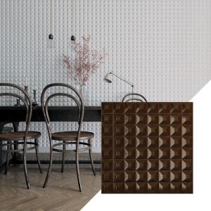 imageEkena Millwork WP20X20BRWH 19 58quotW x 19 58quotH Bradford EnduraWall Decorative 3D Wall Panel Covers 267 Sq FtMystic Brown