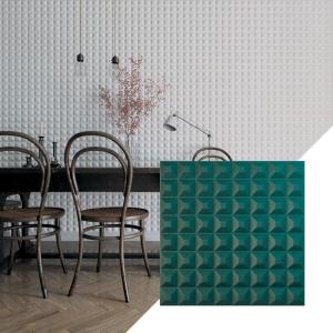 imageEkena Millwork WP20X20BRWH 19 58quotW x 19 58quotH Bradford EnduraWall Decorative 3D Wall Panel Covers 267 Sq FtSatin Lagoon