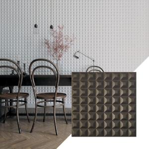 imageEkena Millwork WP20X20BRWH 19 58quotW x 19 58quotH Bradford EnduraWall Decorative 3D Wall Panel Covers 267 Sq FtWeathered Steel