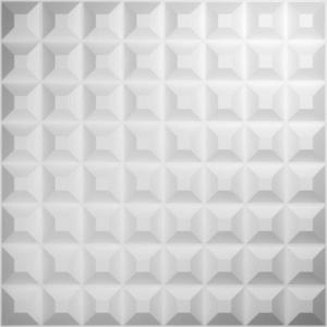 imageEkena Millwork WP20X20BRWH 19 58quotW x 19 58quotH Bradford EnduraWall Decorative 3D Wall Panel Covers 267 Sq FtWhite