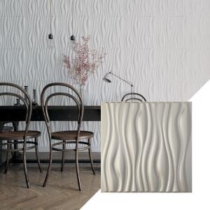 imageEkena Millwork WP20X20LEWH 19 58quotW x 19 58quotH Leandros EnduraWall Decorative 3D Wall Panel Covers 267 Sq Ft  WhiteAluminum