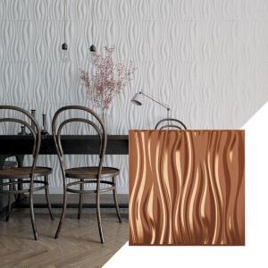 imageEkena Millwork WP20X20LEWH 19 58quotW x 19 58quotH Leandros EnduraWall Decorative 3D Wall Panel Covers 267 Sq Ft  WhiteCopper