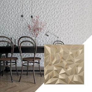 imageEkena Millwork WP20X20LTWH 19 58quotW x 19 58quotH Leto EnduraWall Decorative 3D Wall Panel Covers 267 Sq FtMetallic Champagne Mist