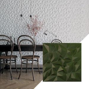 imageEkena Millwork WP20X20LTWH 19 58quotW x 19 58quotH Leto EnduraWall Decorative 3D Wall Panel Covers 267 Sq FtSatin Canyon Green